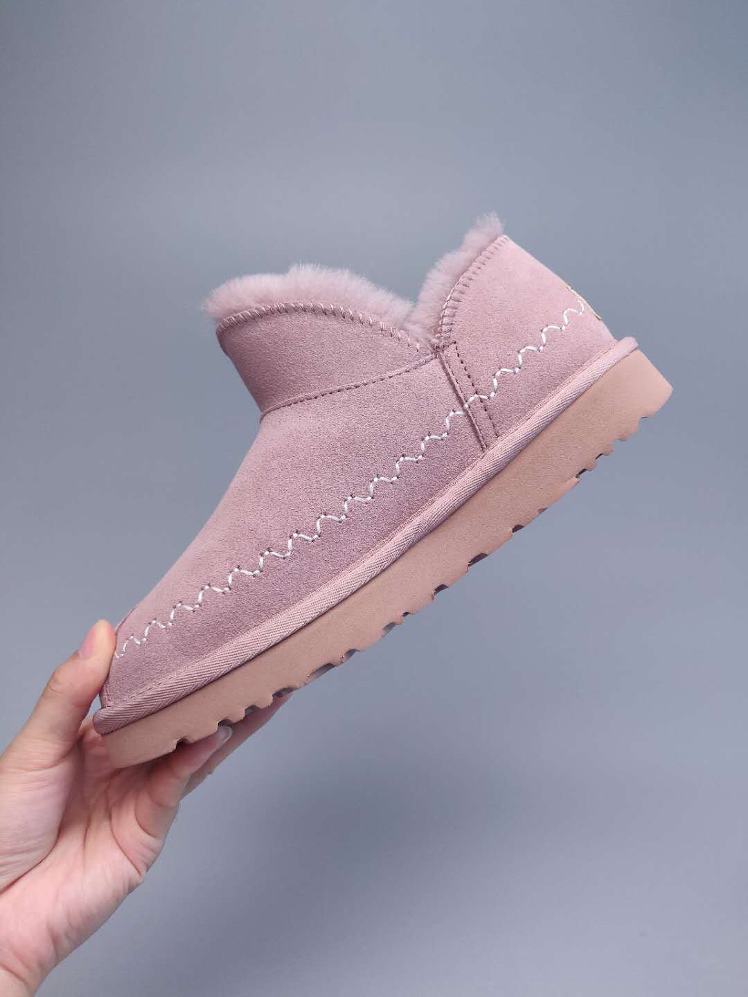 Muted Pink Ankle Boots – Model 0888