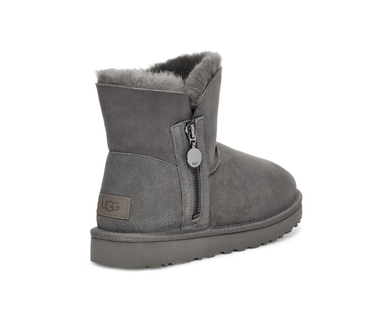 Gray Side-Zip Ankle Boots | Model 2481