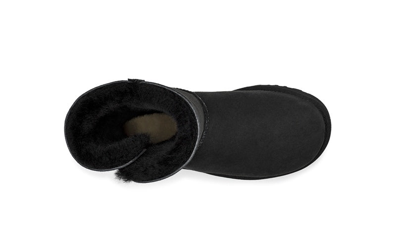Black Side-Zip Mid-Calf Boots – Model 2480