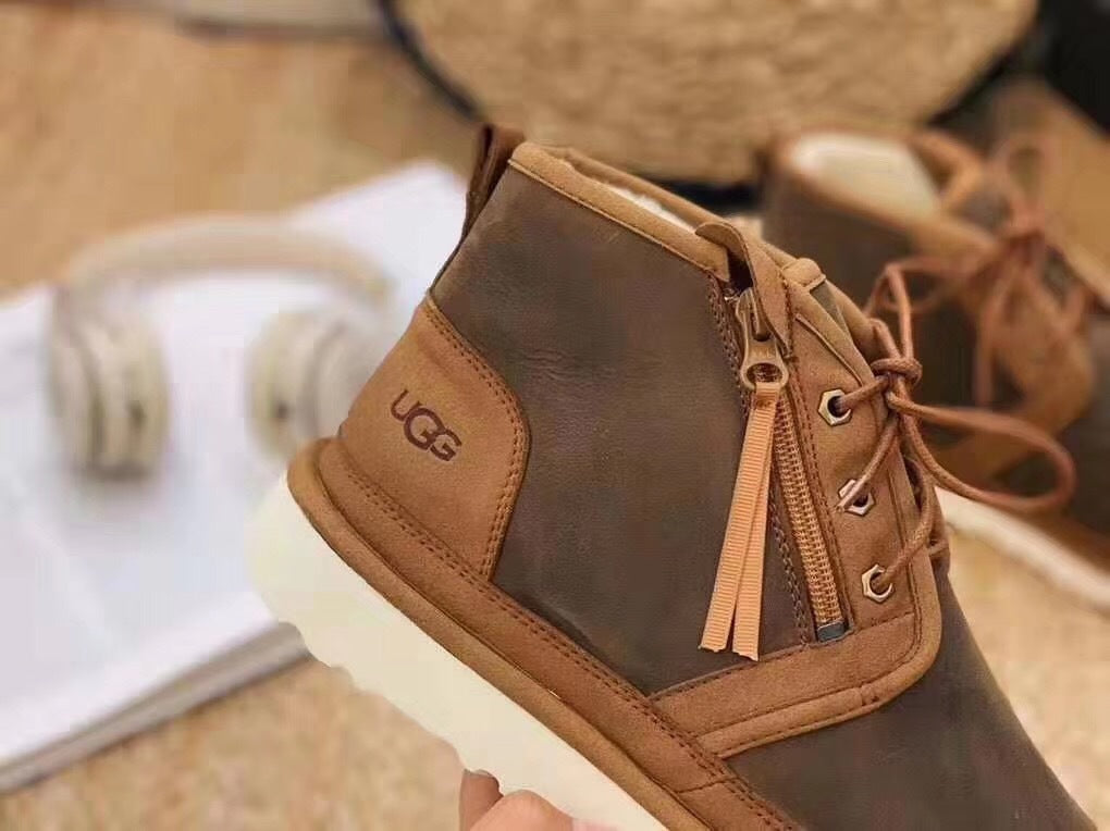 Chestnut Brown Zip-Up Casual Shoes | Model 3883