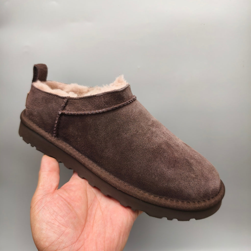 Women's Classic Chocolate Brown Slip-On Shoes | Model 3891