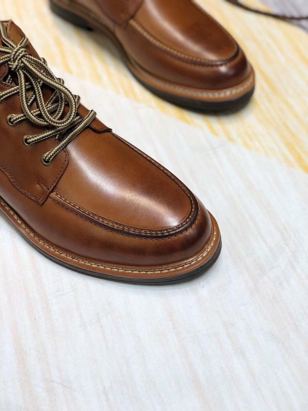 Brown Leather Shoes – Upgraded Series, Model 0726-1