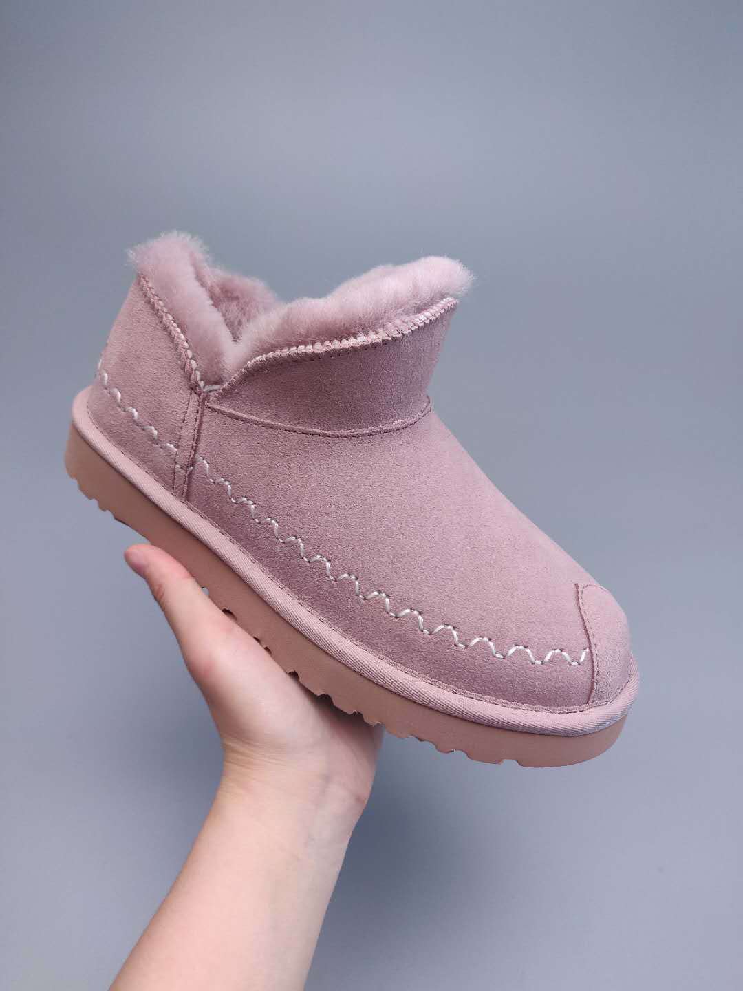Muted Pink Ankle Boots – Model 0888
