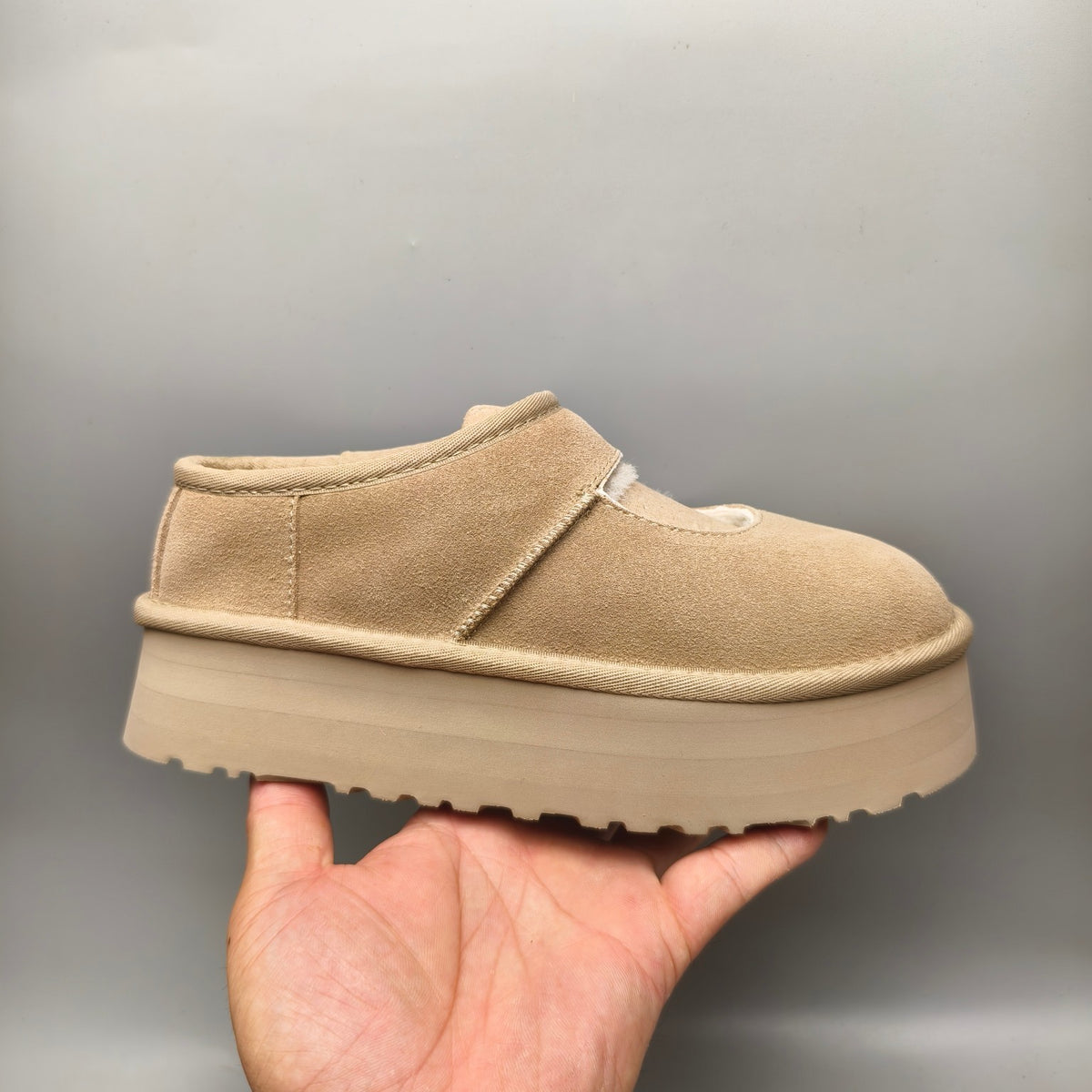 Sand Platform Mary Jane Shoes | Model 7612