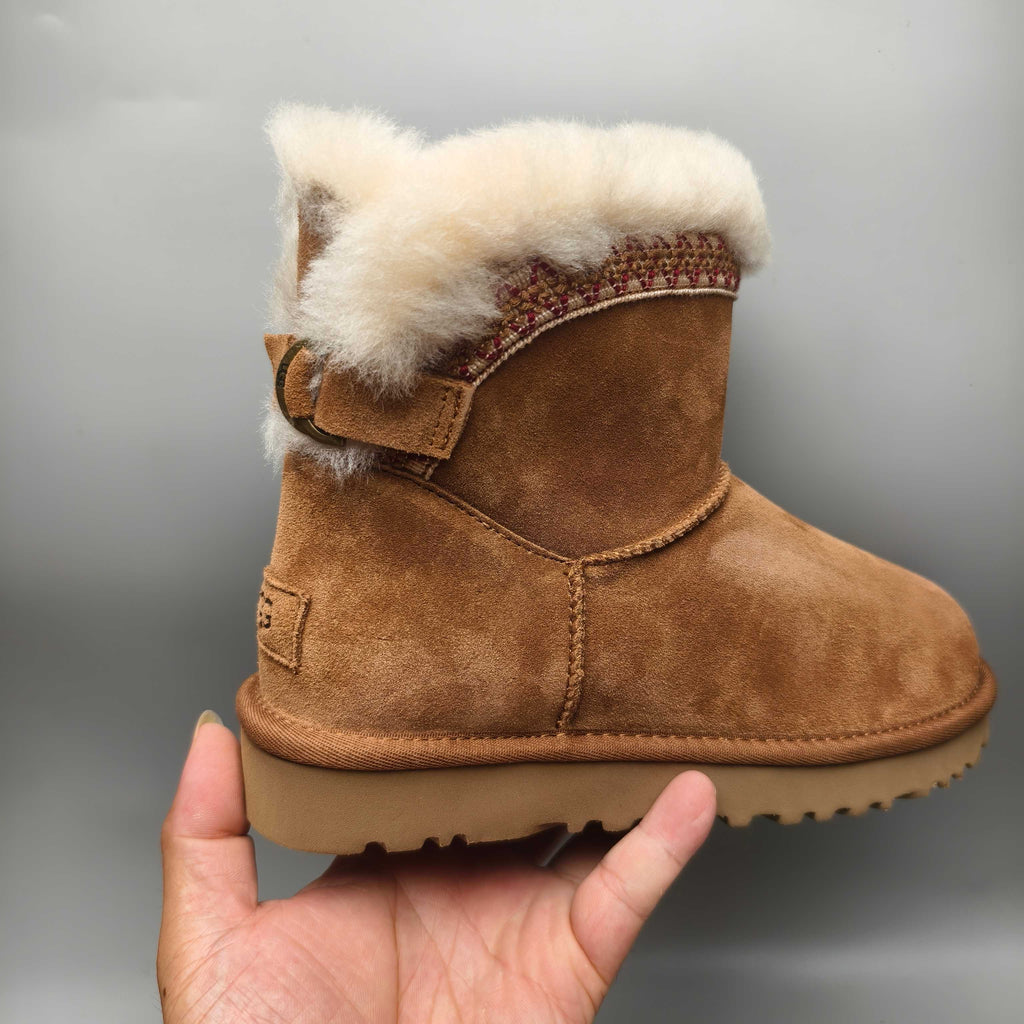 Chestnut Ethnic-Inspired Back-Strap Shoes | Model 4517