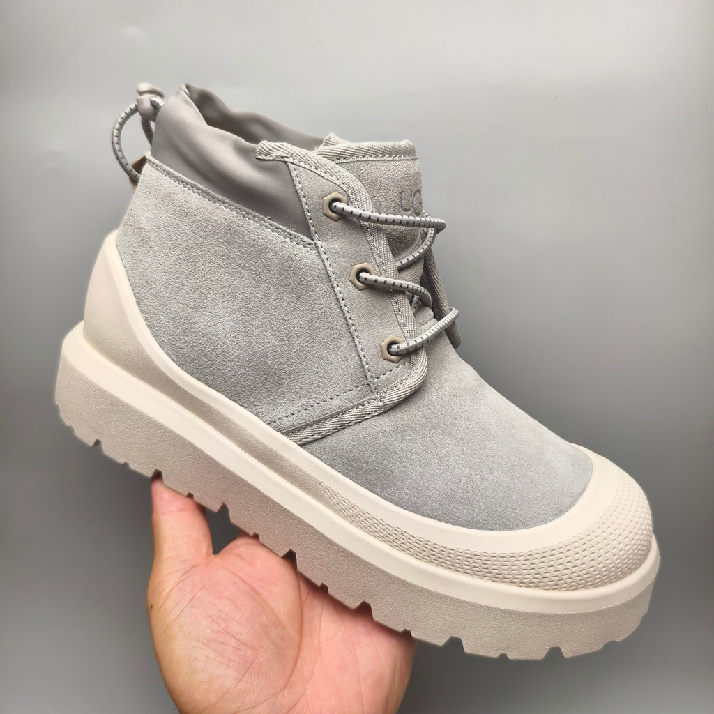 Light Gray High-Top Casual Shoes | Model 3991
