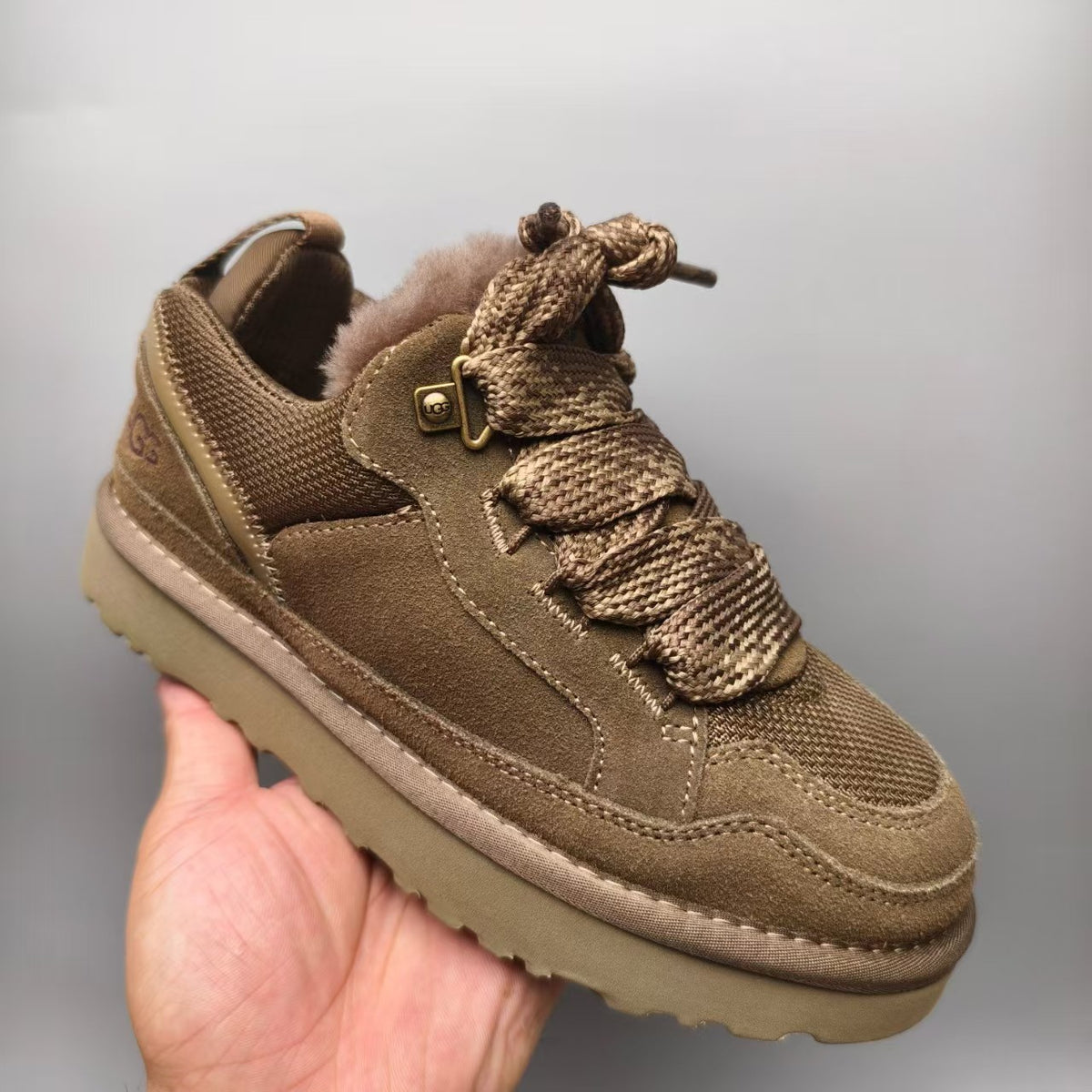 Walnut Brown Mesh Casual Sneakers | Model 4032