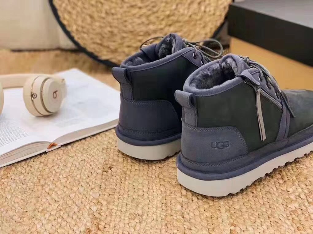 Dark Gray Zip-Up Casual Shoes | Model 3883