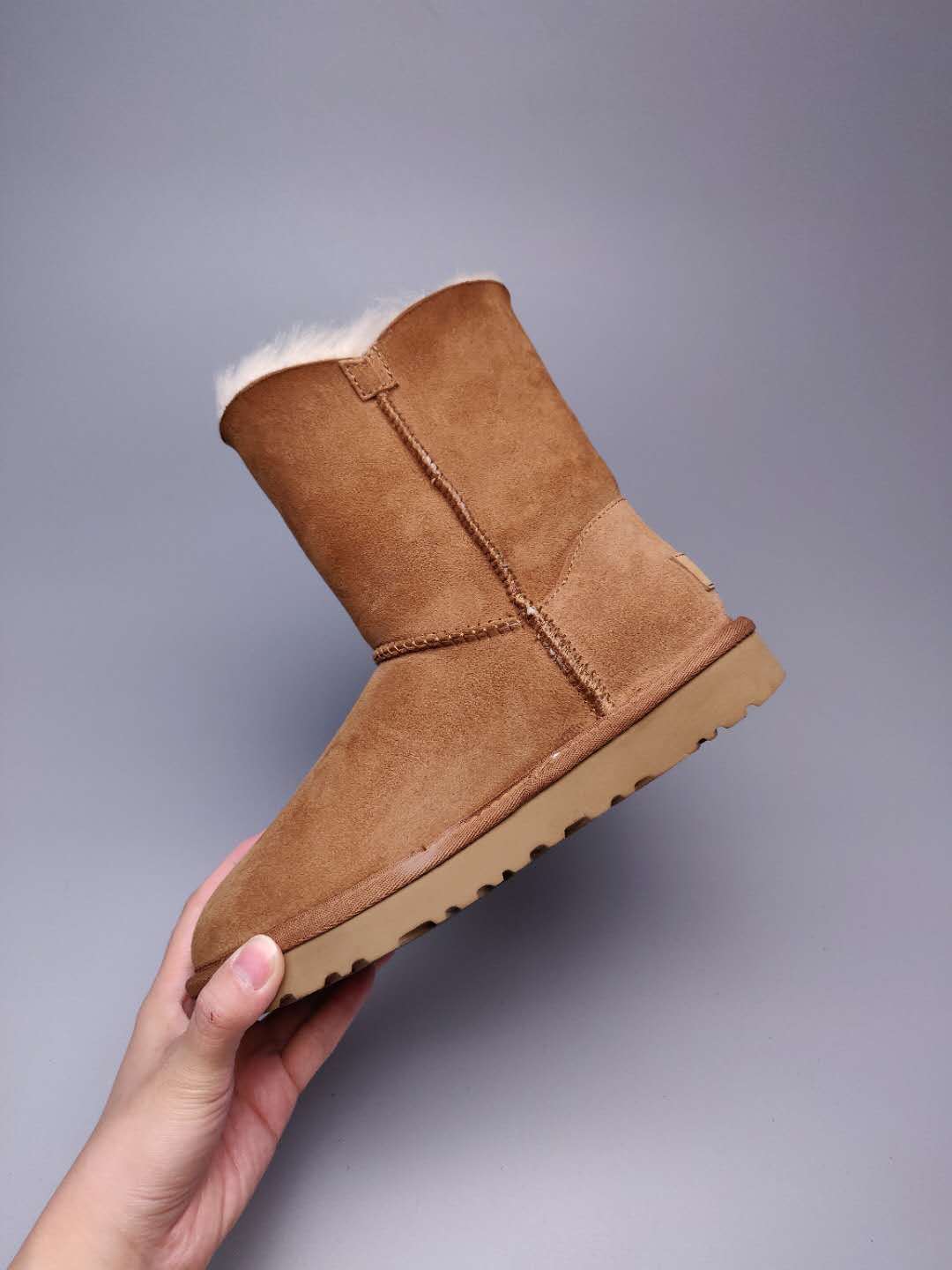 Chestnut Side-Zip Mid-Calf Boots – Model 2480