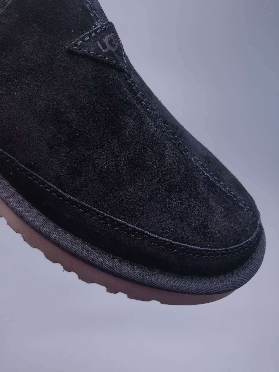 Men's Black Low-Top Slip-On Casual Shoes | Model 3455