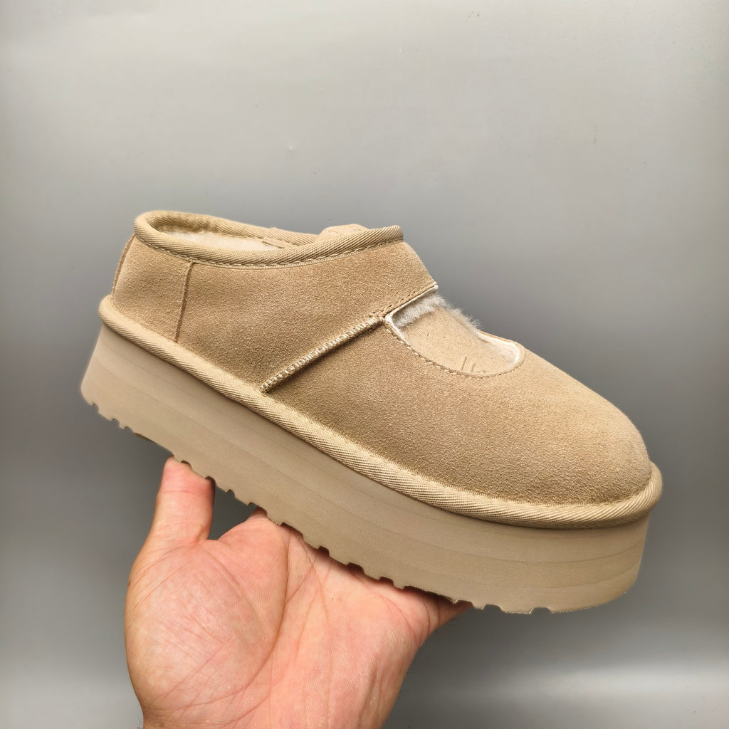 Sand Platform Mary Jane Shoes | Model 7612