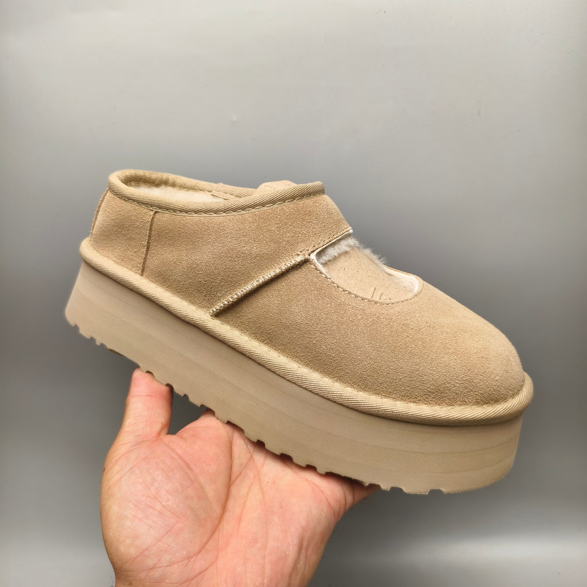 Sand Platform Mary Jane Shoes | Model 7612