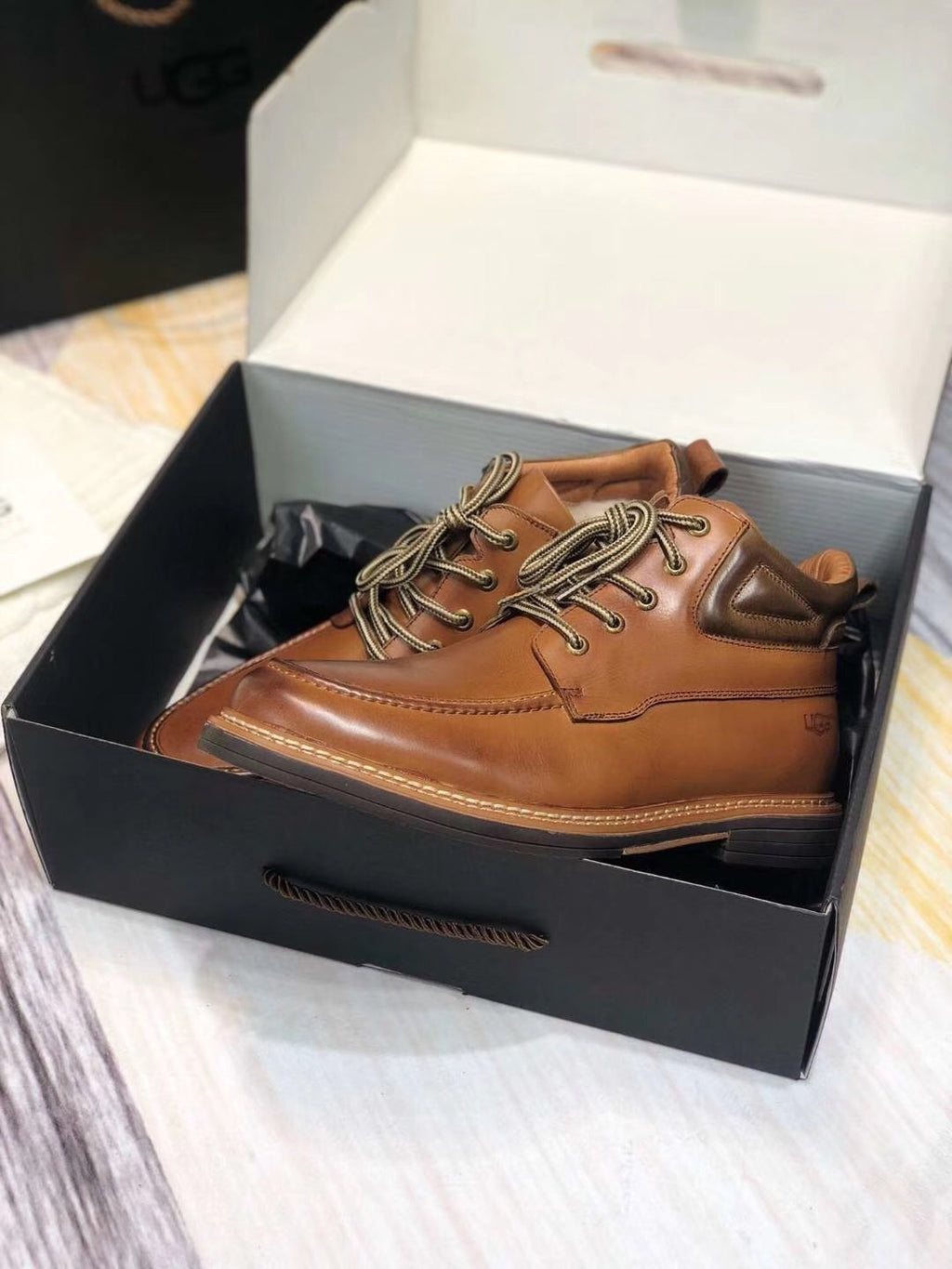 Brown Leather Shoes – Upgraded Series, Model 0726-1
