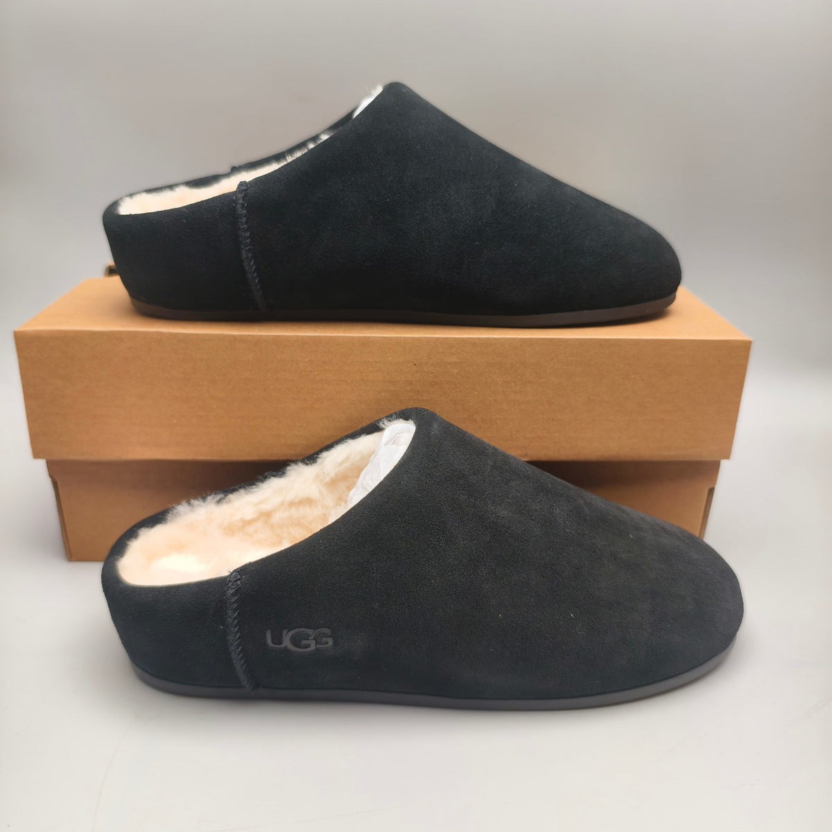 Black Slip-On House Shoes – Model 1390
