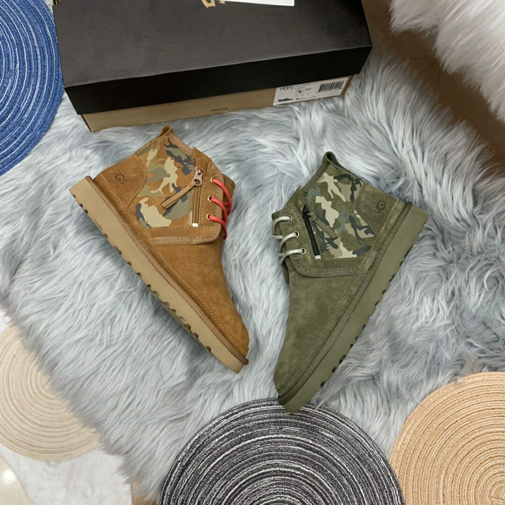 Men's Chestnut Colorblock Camo Shoes | Model 4193