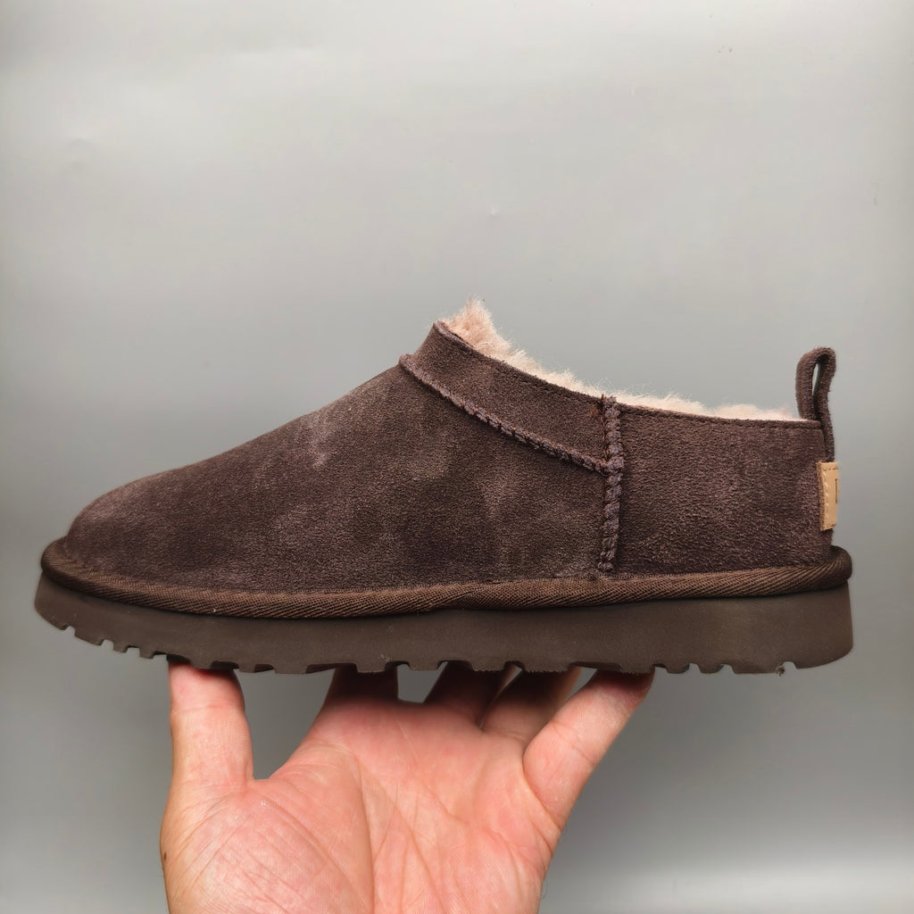 Women's Classic Chocolate Brown Slip-On Shoes | Model 3891