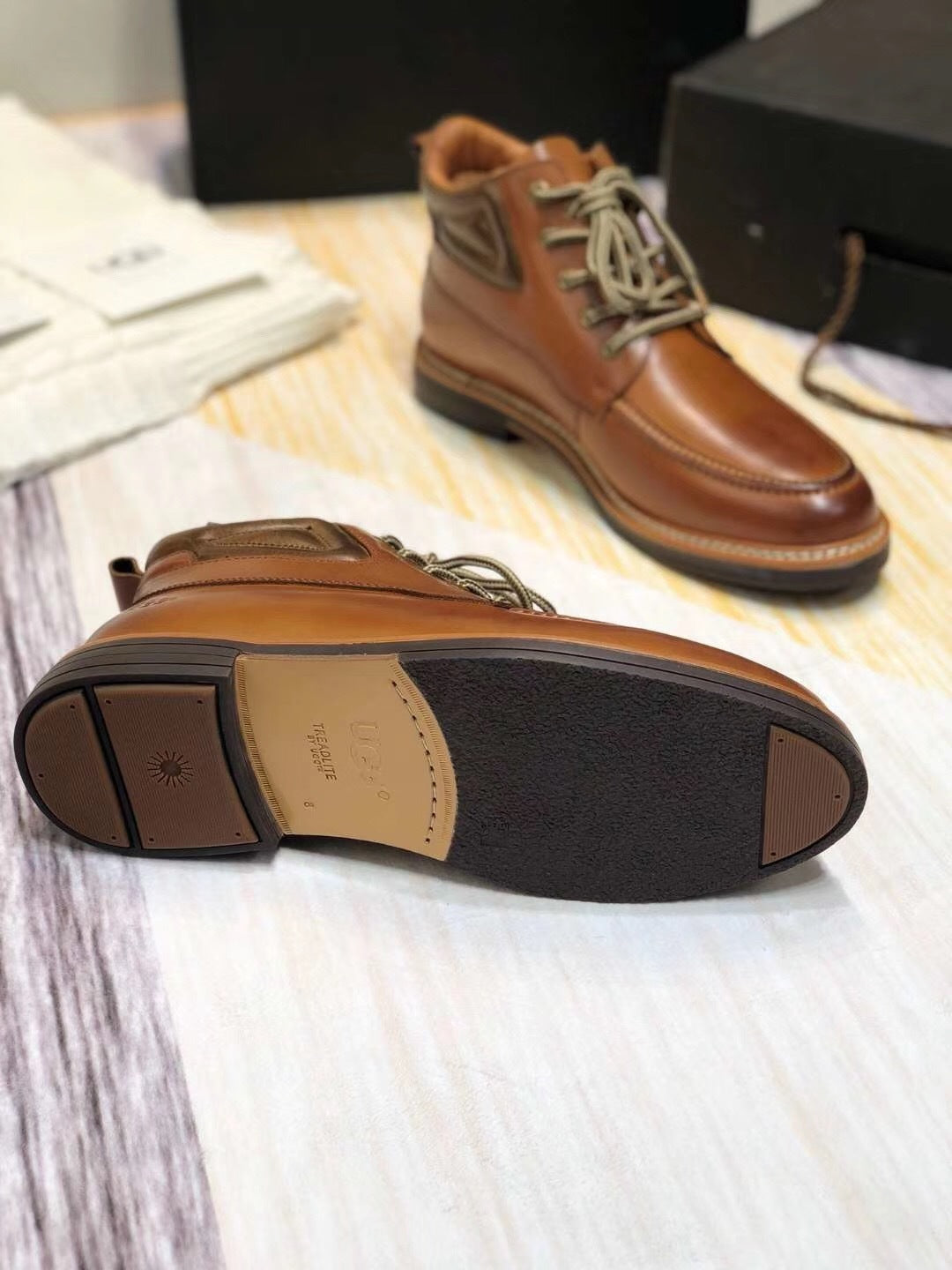 Brown Leather Shoes – Upgraded Series, Model 0726-1