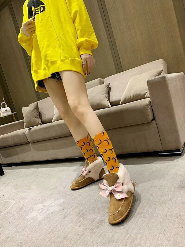 Chestnut Daisy Chain & Ribbon Shoes | Model 7888