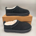 Women's Classic Black Slip-On Shoes | Model 3891