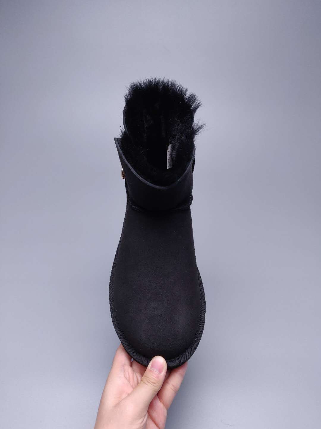 Black Side-Zip Ankle Boots – Model 2481