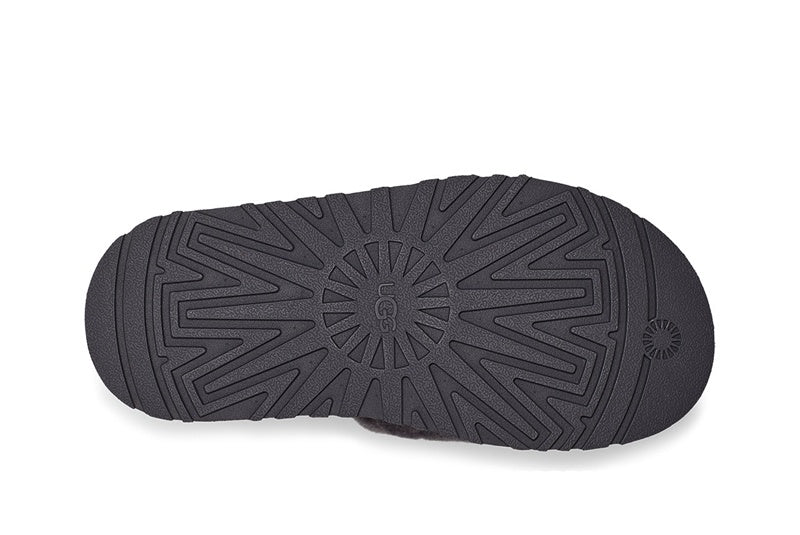 Disco Grey Fluffy Sandals – Model 2258