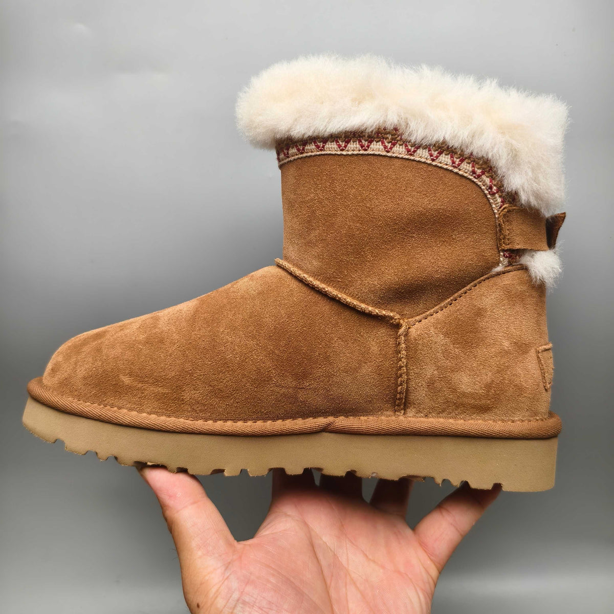 Chestnut Ethnic-Inspired Back-Strap Shoes | Model 4517