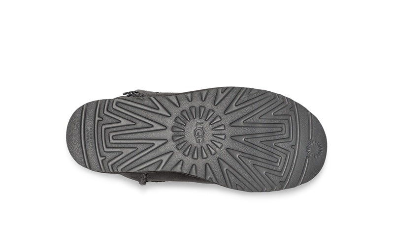 Gray Side-Zip Ankle Boots | Model 2481