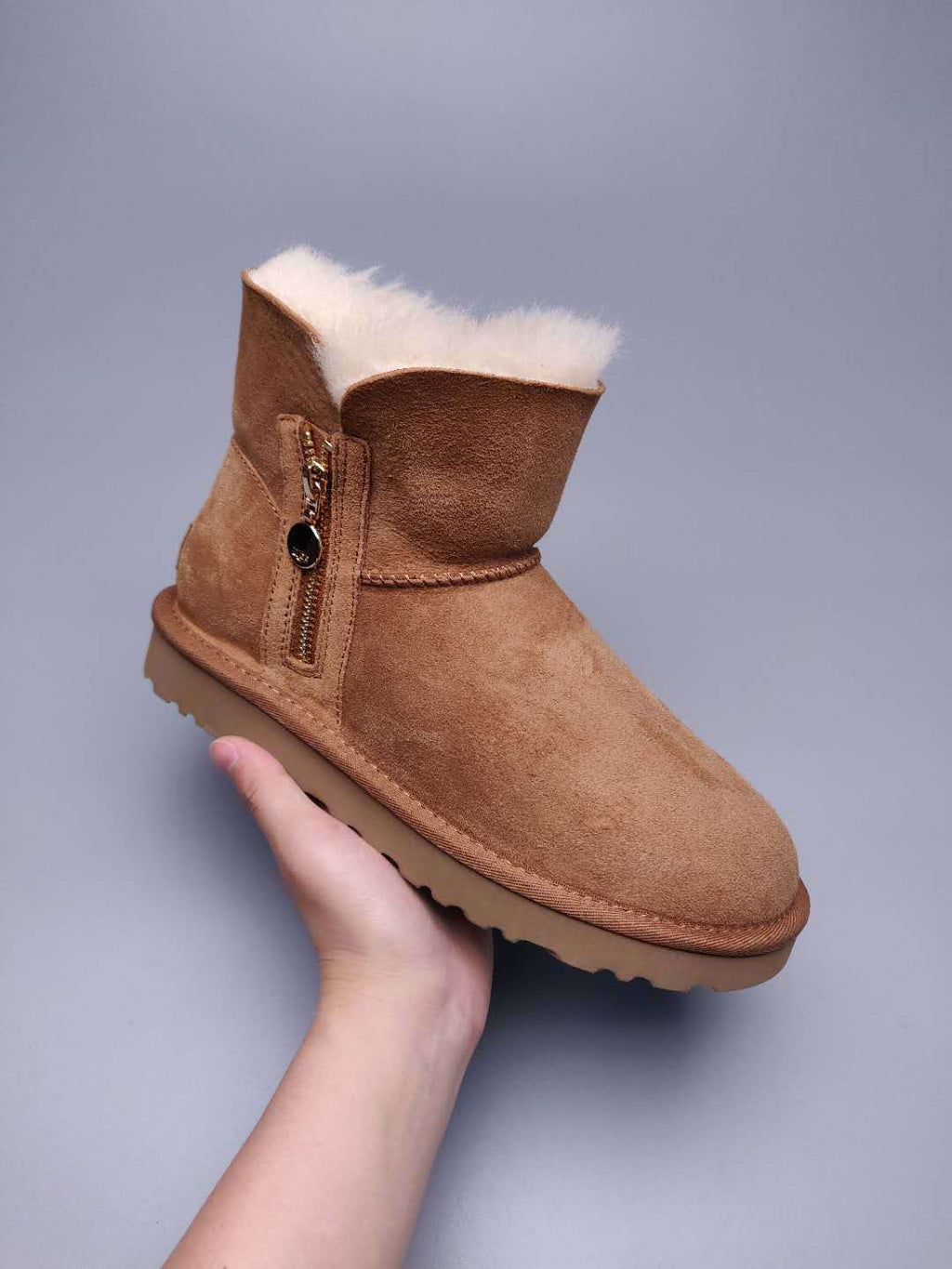 Chestnut Side-Zip Ankle Boots | Model 2481