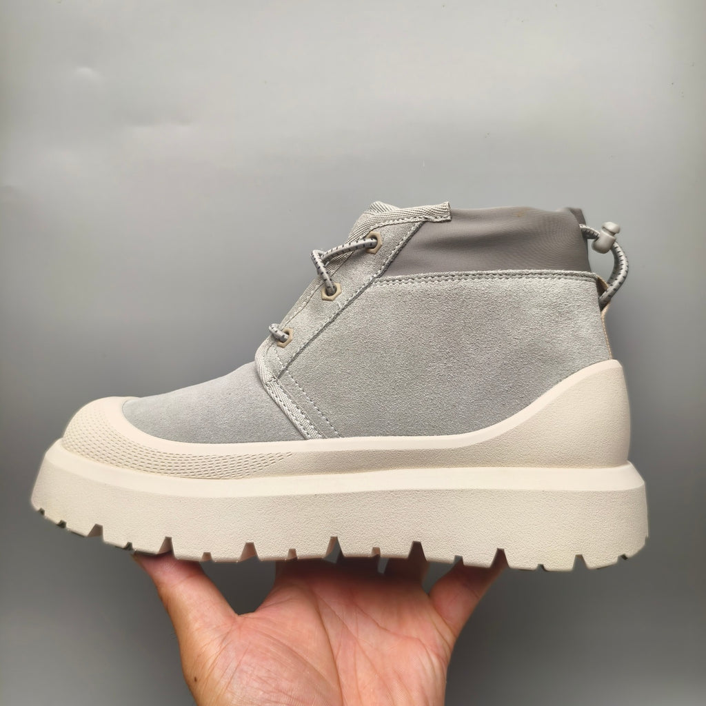 Light Gray High-Top Casual Shoes | Model 3991