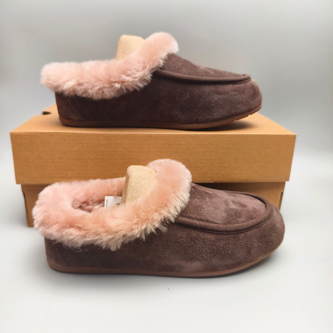 Chocolate Brown Slip-On House Shoes – Model 1391