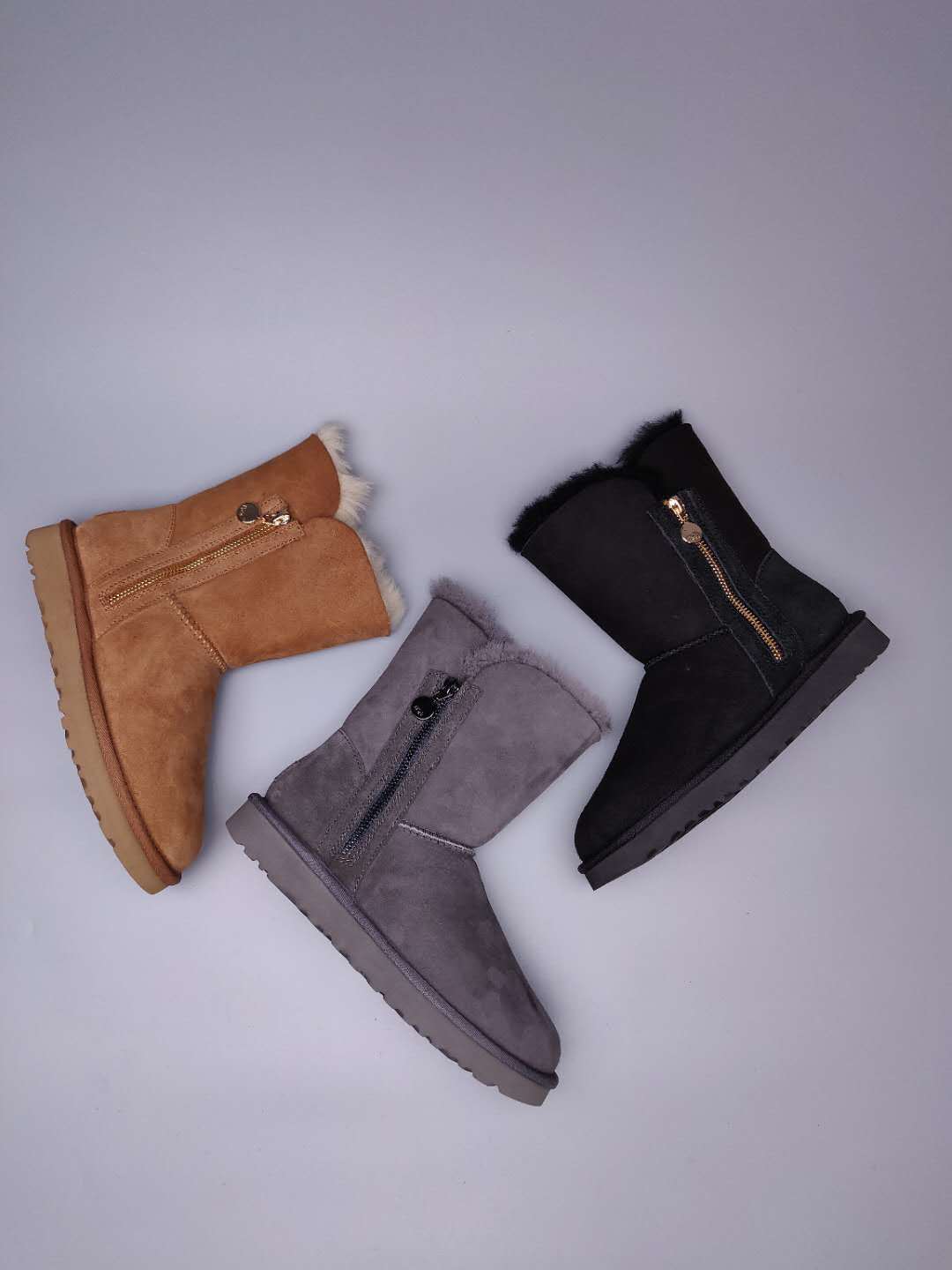 Chestnut Side-Zip Mid-Calf Boots – Model 2480