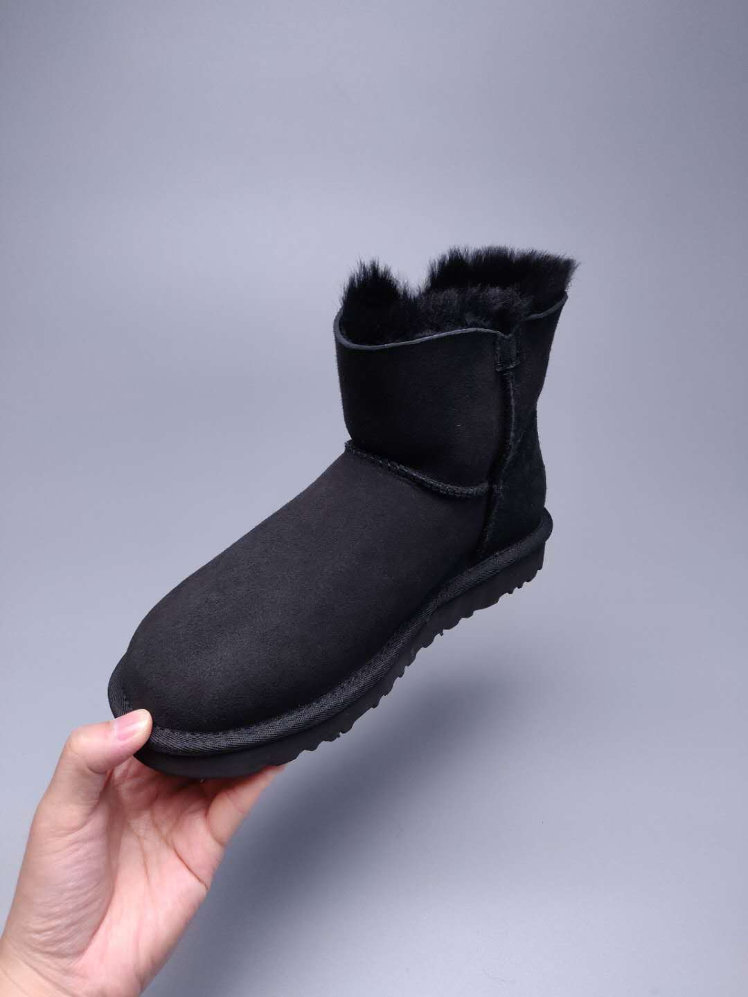 Black Side-Zip Ankle Boots – Model 2481