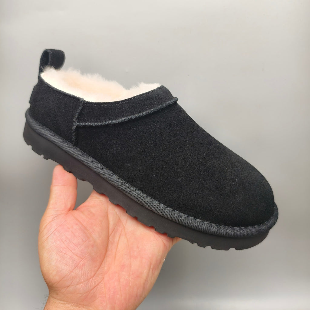 Women's Classic Black Slip-On Shoes | Model 3891