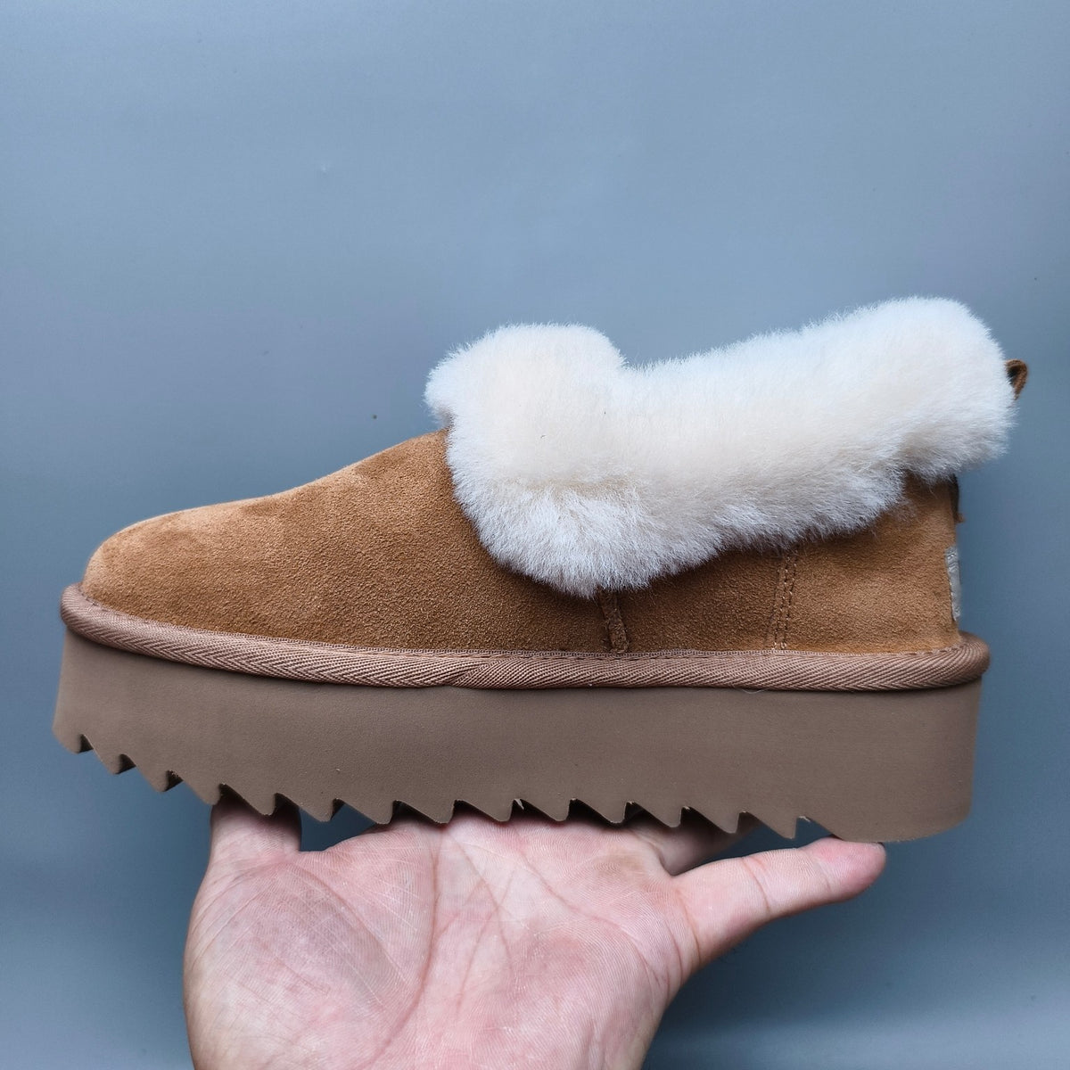 Chestnut Platform Casual Shoes | Model 6733