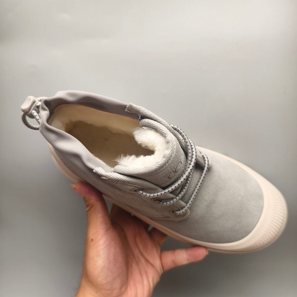 Light Gray High-Top Casual Shoes | Model 3991