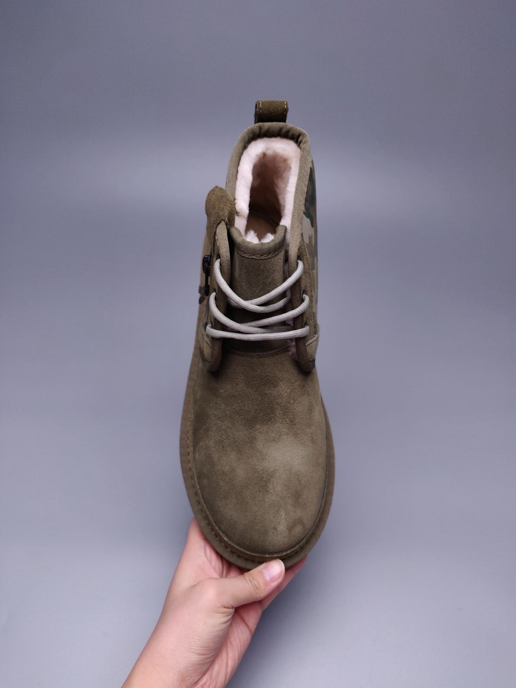 Men's Army Green Colorblock Camo Shoes | Model 4193