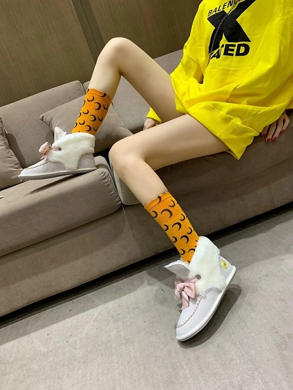 Milkshake White Daisy Chain & Ribbon Shoes | Model 7888