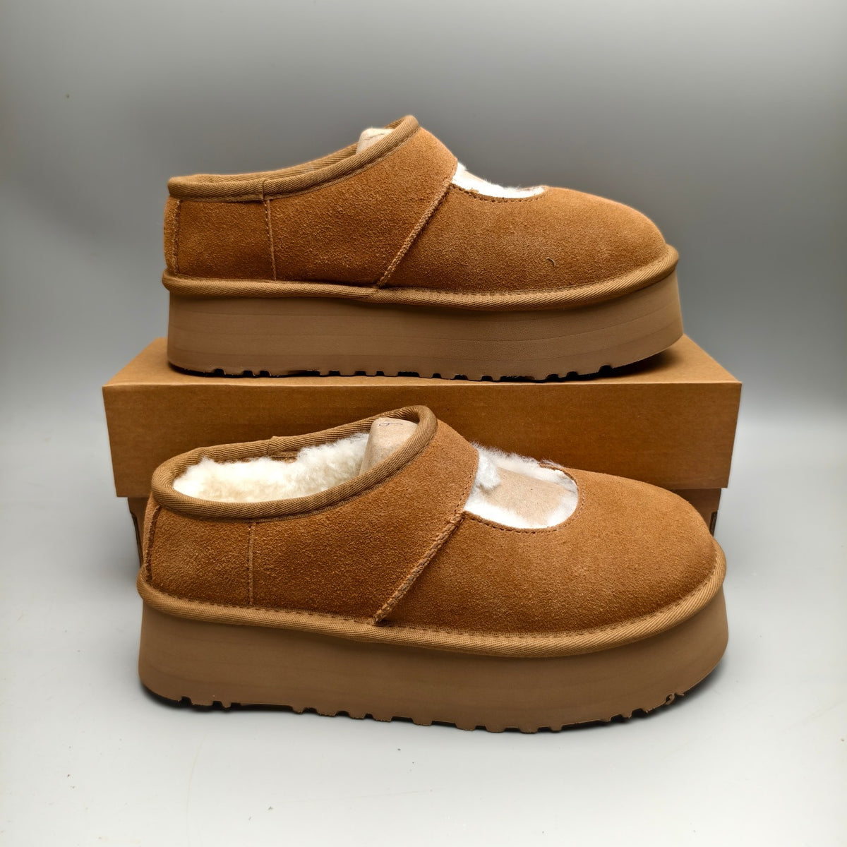 Chestnut Platform Mary Jane Shoes | Model 7612