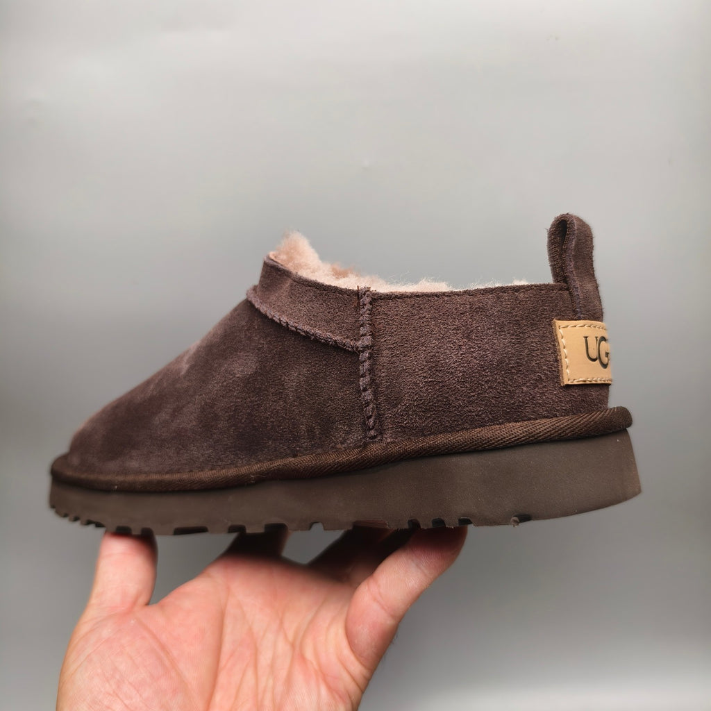 Women's Classic Chocolate Brown Slip-On Shoes | Model 3891