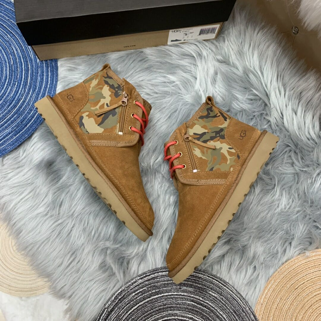 Men's Chestnut Colorblock Camo Shoes | Model 4193