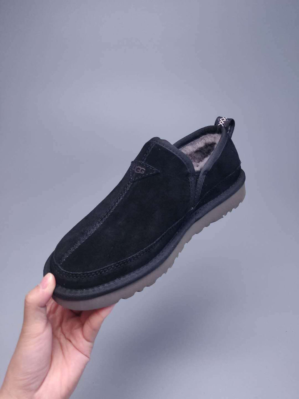 Men's Black Low-Top Slip-On Casual Shoes | Model 3455