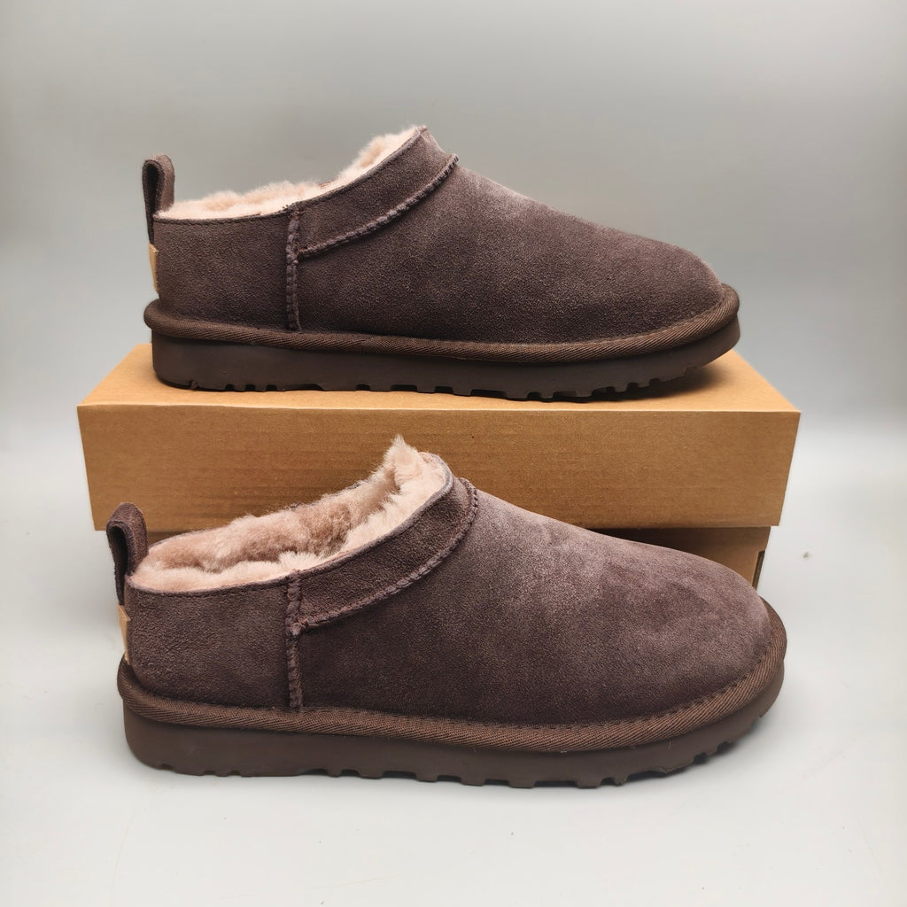 Women's Classic Chocolate Brown Slip-On Shoes | Model 3891