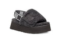 Disco Grey Fluffy Sandals – Model 2258
