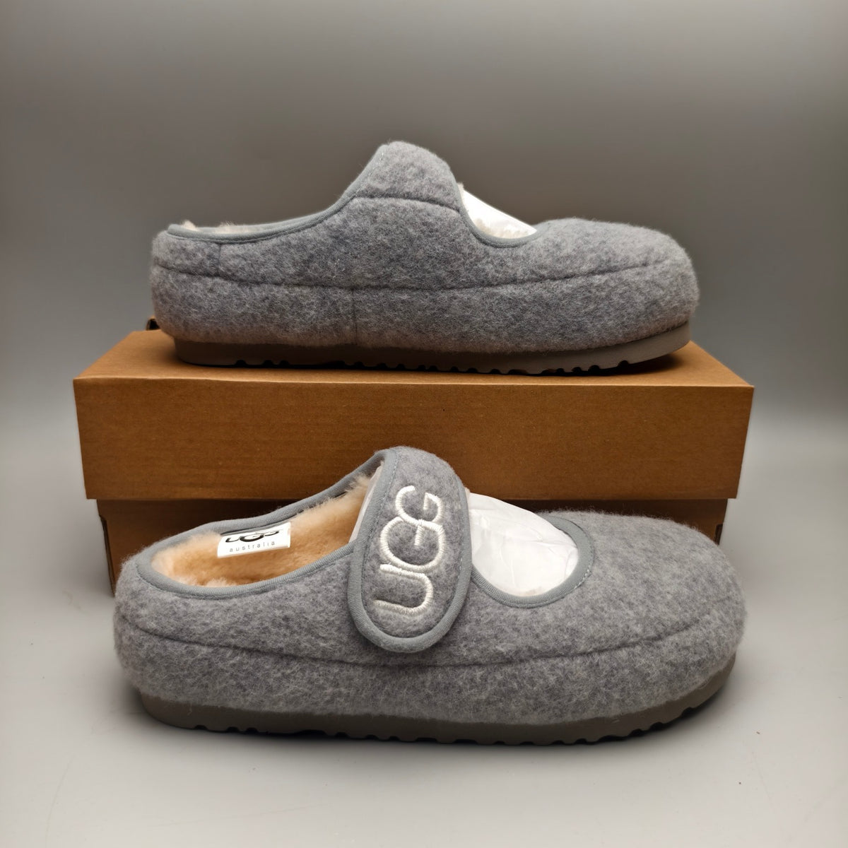 Gray Ultra-Light Mary Jane Casual Shoes | Model 5097