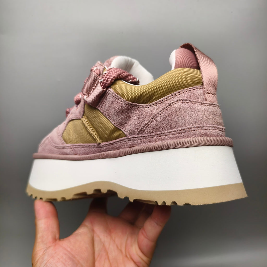Pink Chunky Platform Lace-Up Dad Sneakers – Model 1541