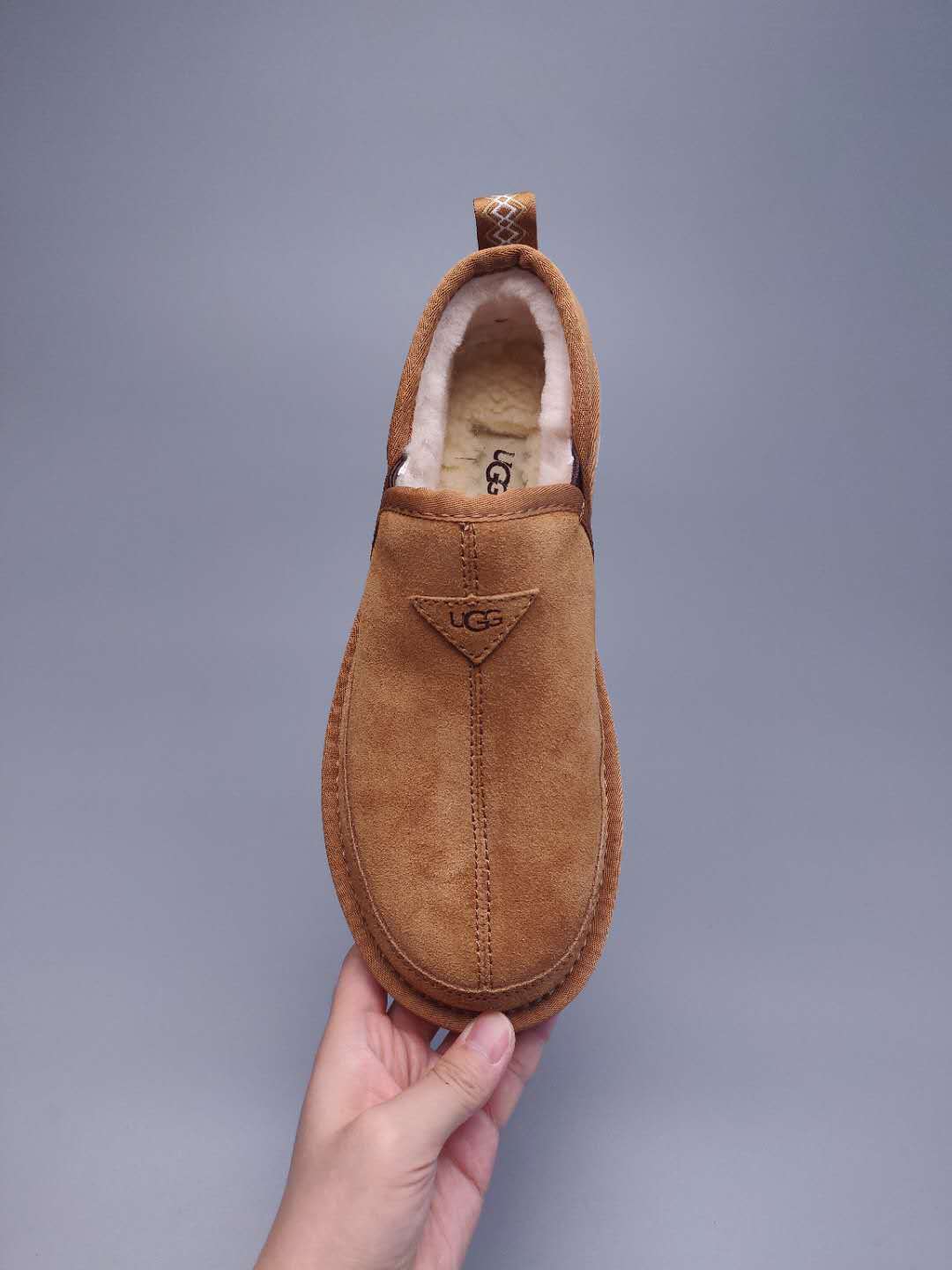 Men's Chestnut Brown Low-Top Slip-On Casual Shoes | Model 3455