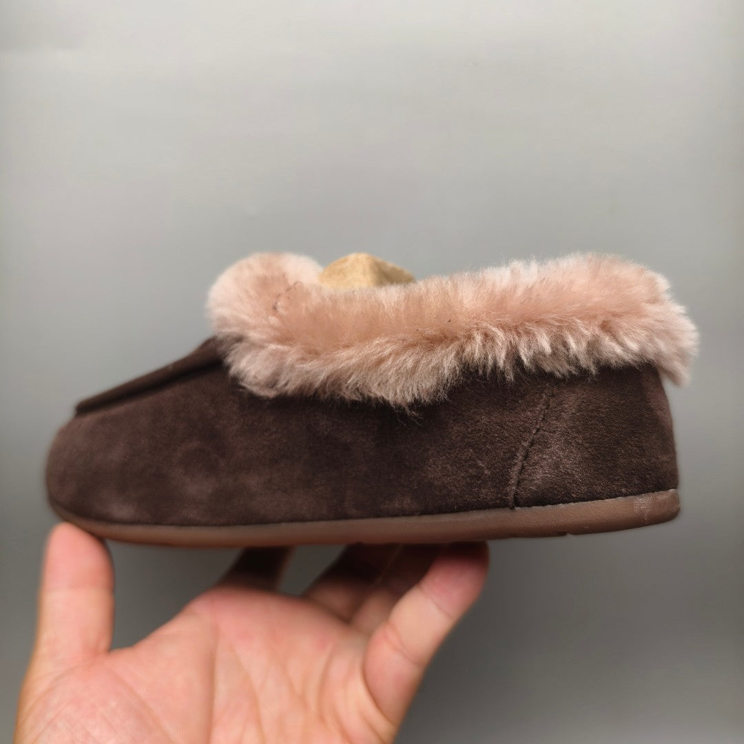 Chocolate Brown Slip-On House Shoes – Model 1391