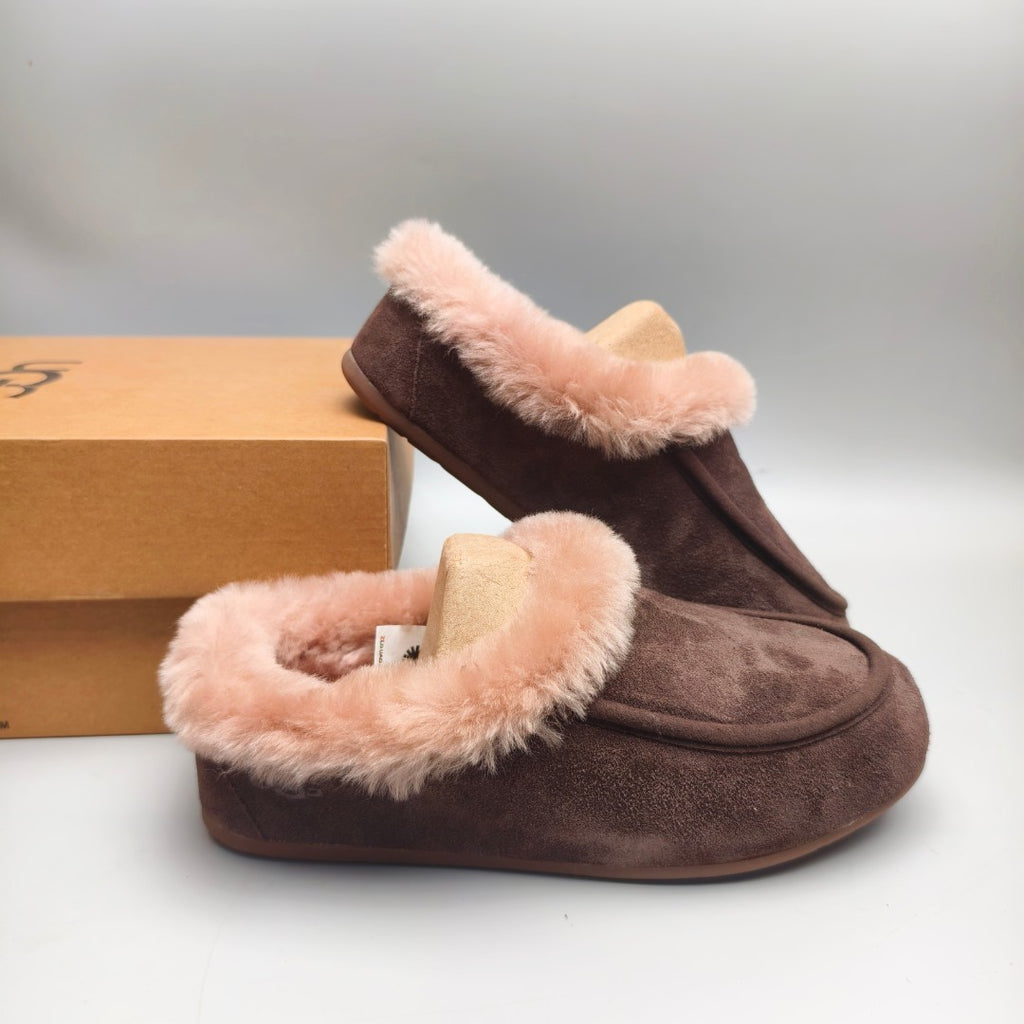 Chocolate Brown Slip-On House Shoes – Model 1391