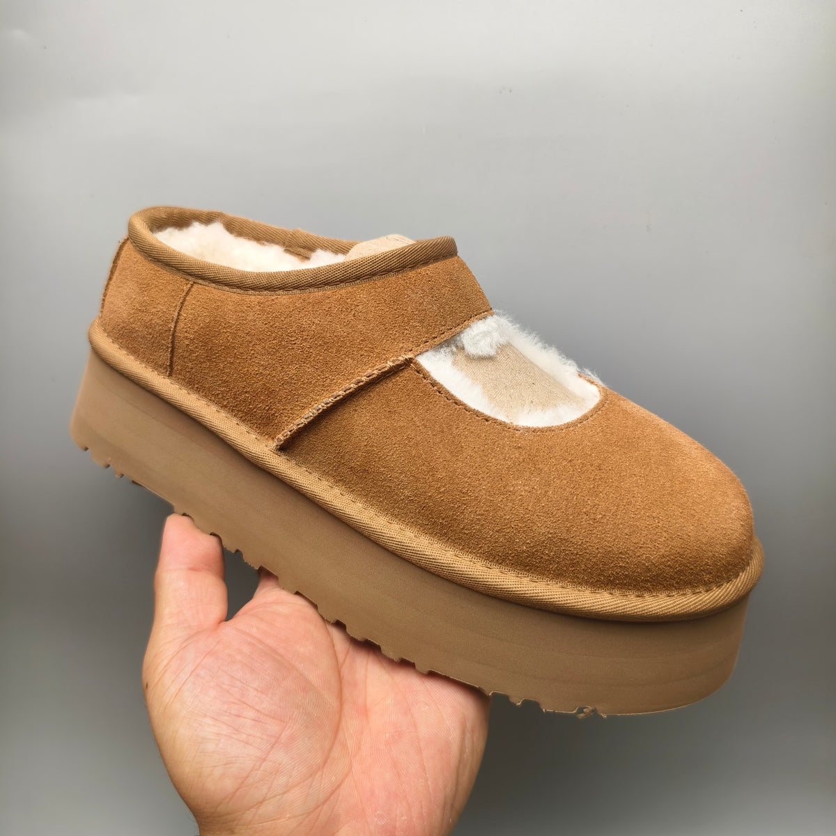 Chestnut Platform Mary Jane Shoes | Model 7612