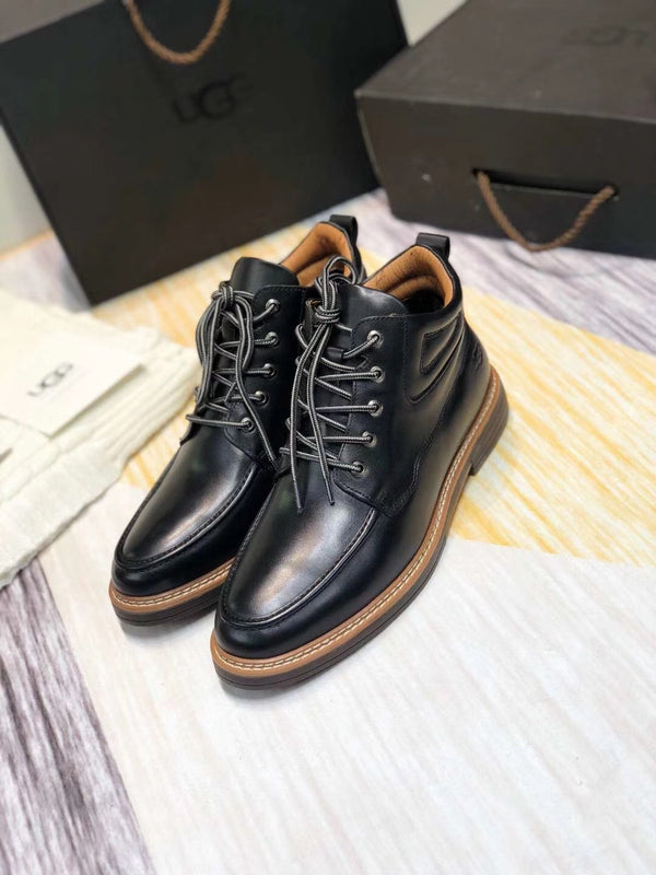 Classic Black Leather Shoes – Upgraded Series, Model 0726-1